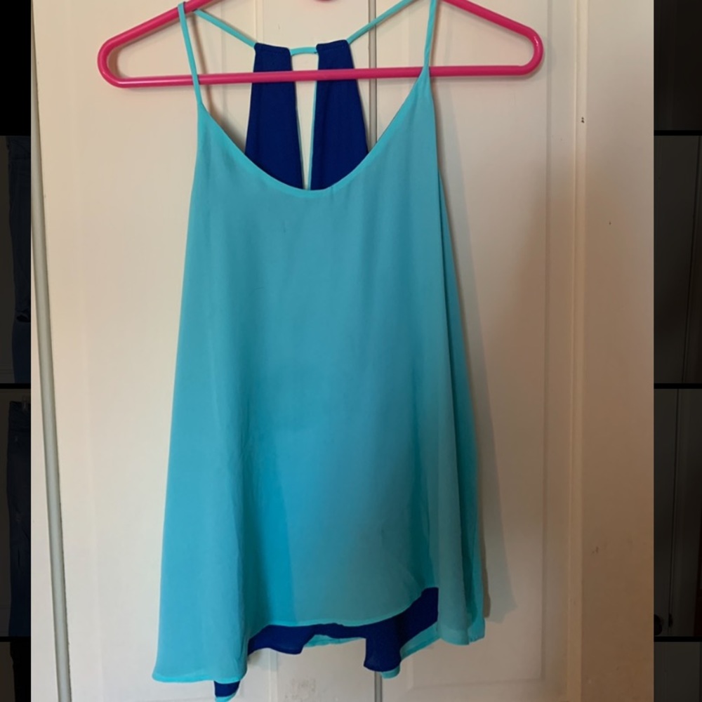 Blu pepper tank top